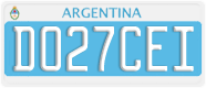 License plate of Argentina, Diplomatic