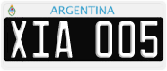 License plate of Argentina, Cars (1995, ABC 123)