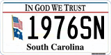 South Carolina, In God We Trust (1234AB/123 4AB)