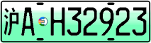 License plate of China, Electric vehicles
