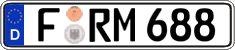 German license plate, Regular plates