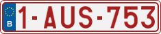 License plate of Belgium, Regular plates (2010)