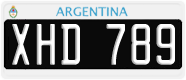 License plate of Argentina, Cars (1995, ABC 123)