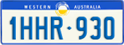 Western Australia, Regular plates