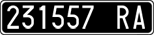License plate of Italy, Cars (1927 year series)