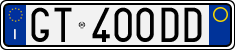 License plate of Italy, Cars (1994 year series)