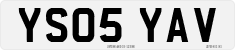 License plate of the United Kingdom, 2001 year system