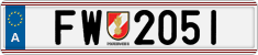 License plate of Austria, Official services and consulates