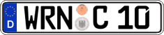 German license plate, Regular plates