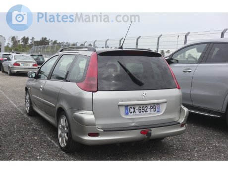 CX-692-PB, Peugeot 206