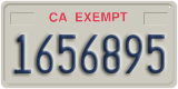 California, Exempt (1234567)