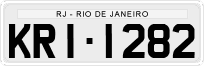 License plate of Brazil, Private owners (1990)