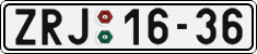 License plate of the Czech Republic, Cars (1960)