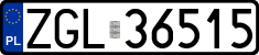 License plates of Poland, Regular car plates