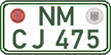 German license plate, Regular plates