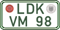German license plate, Regular plates