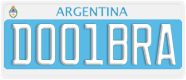 License plate of Argentina, Diplomatic