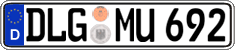German license plate, Regular plates