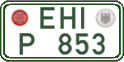 German license plate, Regular plates