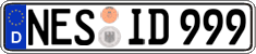 German license plate, Regular plates