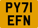 License plate of the United Kingdom, 2001 year system