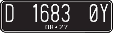 License plate of Indonesia, Regular plates