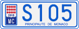 License plate of Monaco, Cars