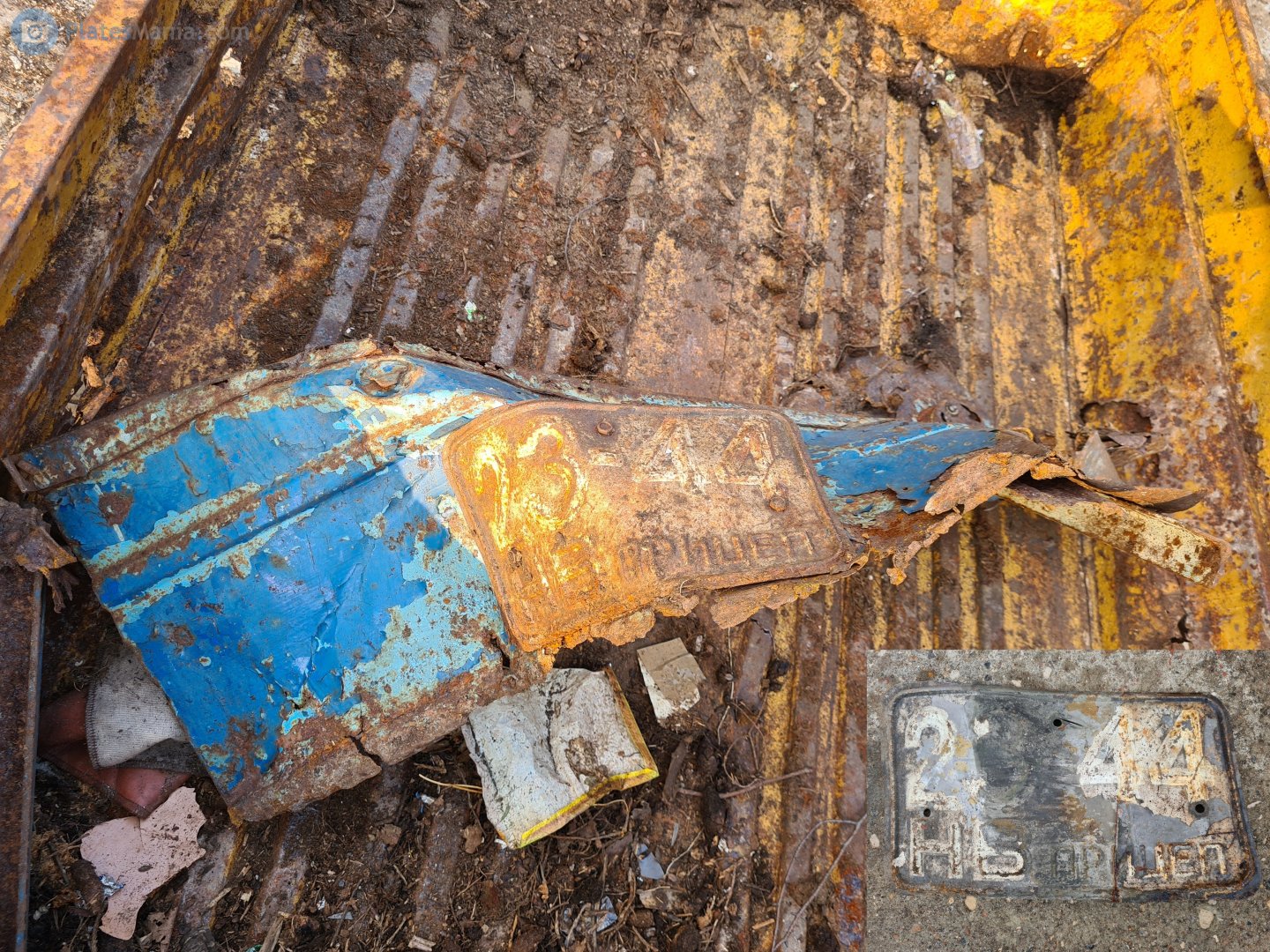 2344 НВ, License plate without vehicle 