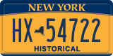 New York, Specialty plates (AB-12345)
