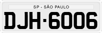 License plate of Brazil, Private owners (1990)
