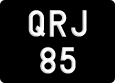 License plate of Malaysia, A(BC) 1(234)