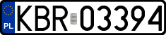 License plates of Poland, Regular car plates