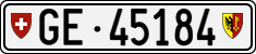 License plate of Switzerland, Cars