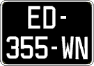 French license plate, SIV (oldtimers)