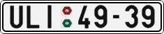 License plate of the Czech Republic, Cars (1960)