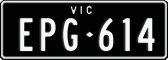 Victoria, Vanity Plates