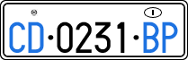 License plate of Italy, Diplomatic