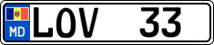 License plate of Moldova, Cars (2015)