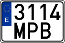 License plates of Spain, Ordinary (2000)