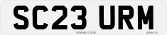 License plate of the United Kingdom, 2001 year system