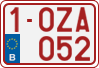 License plate of Belgium, Regular plates (2010)