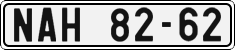 License plate of the Czech Republic, Cars (1960)