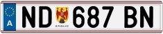 License plate of Austria, Regular plates