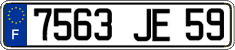 French license plate, FNI