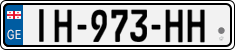 License plate of Georgia, Cars (2014)