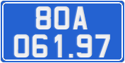 License plate of Vietnam, Government and public administrations