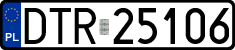 License plates of Poland, Regular car plates