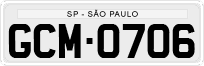 License plate of Brazil, Private owners (1990)