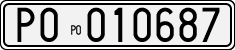 License plate of Italy, Cars (1927 year series)