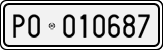 License plate of Italy, Cars (1927 year series)
